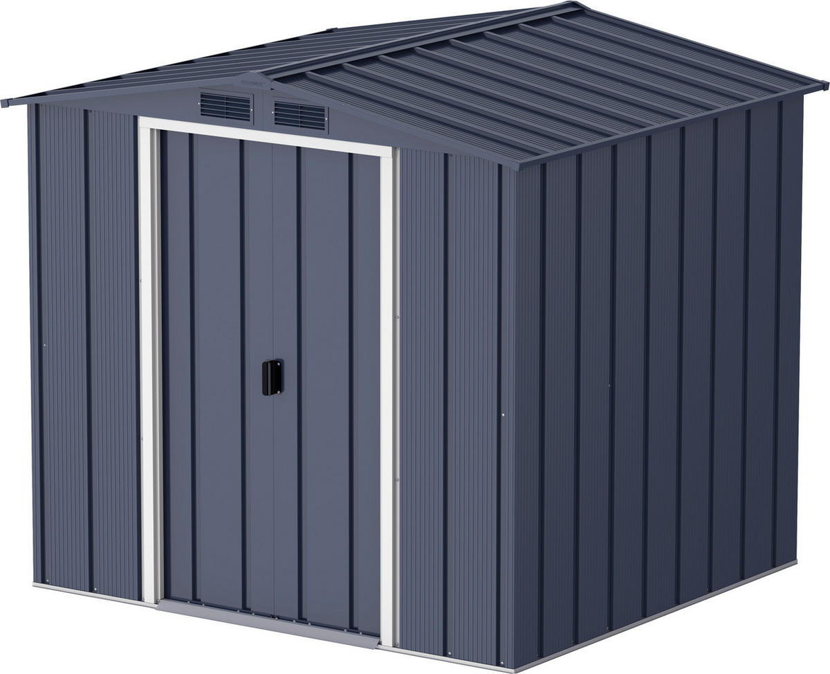 VCM Gerätehaus anthrazit B/H/L: ca. 202x181x174 cm Gerätehaus mit Schiebetür - anthrazit (174,00/202,00/181,00cm) - VCM