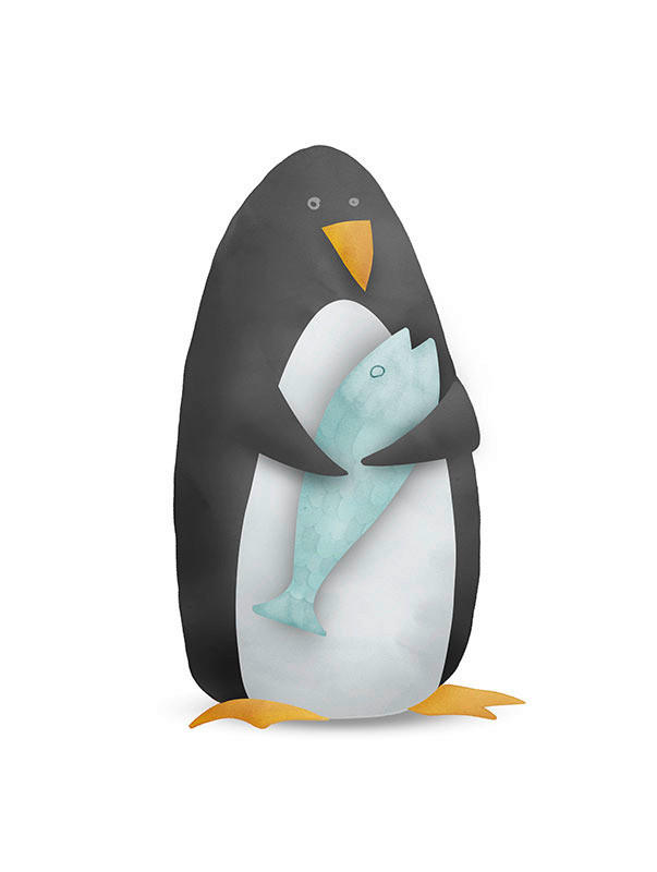 Komar Wandbild Cute Animal Penguin günstig online kaufen