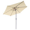 VCM Sonnenschirm creme Polyester-Mischgewebe H/D: ca. 230x290 cm Sonnenschirm - creme (290,00/230,00cm) - VCM