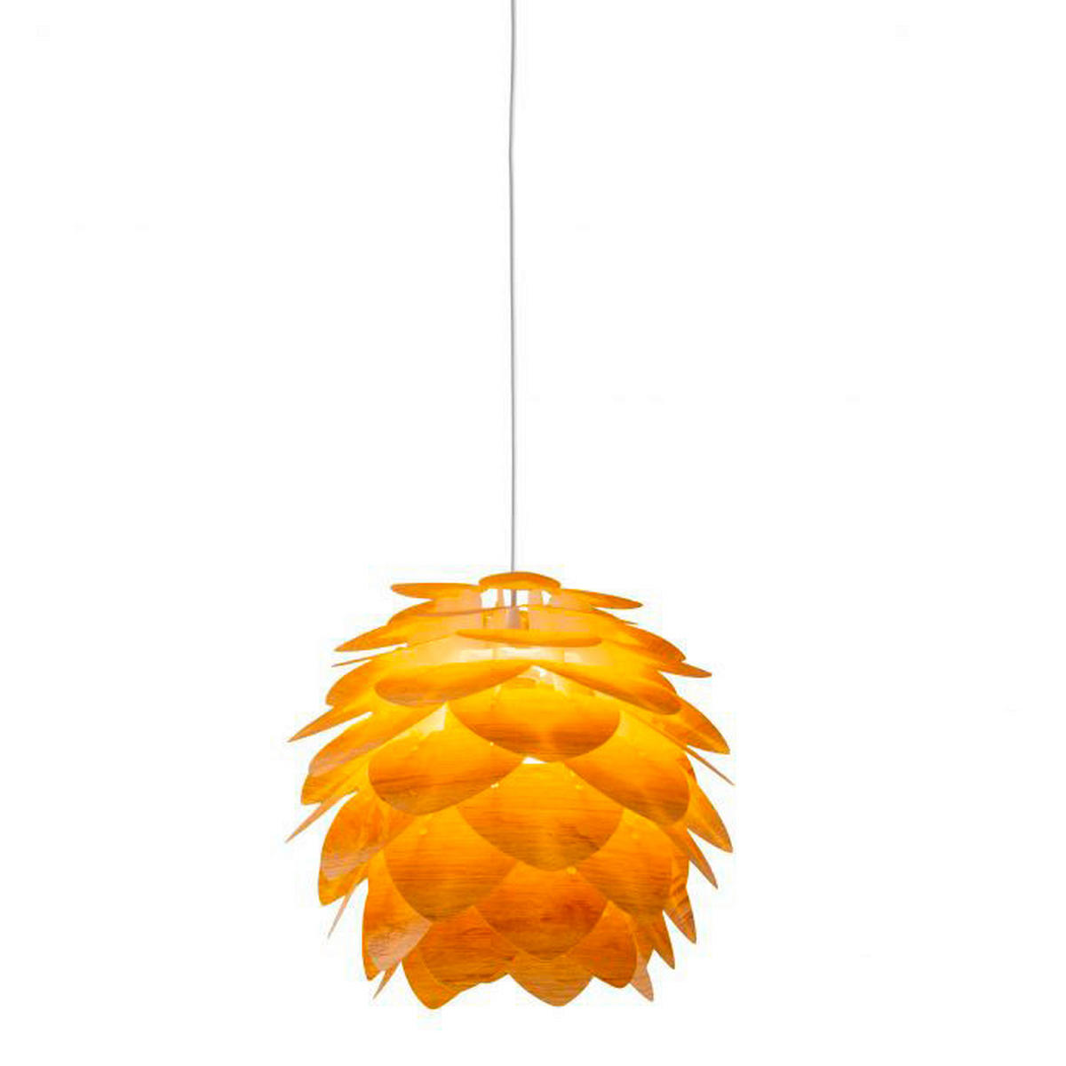 Näve Leuchten Pendelleuchte Foglia orange braun H/D: ca. 125x39 cm E27 1 Brennstellen Foglia - orange/braun (39,00/125,00cm) - Näve Leuchten