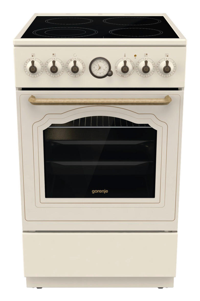 Gorenje Stand-Elektroherd GECS5B70CLI creme B/H/T: ca. 50x85x59,4 cm Stand-Elektroherd GECS5B70CLI - creme (50,00/85,00/59,40cm) - Gorenje