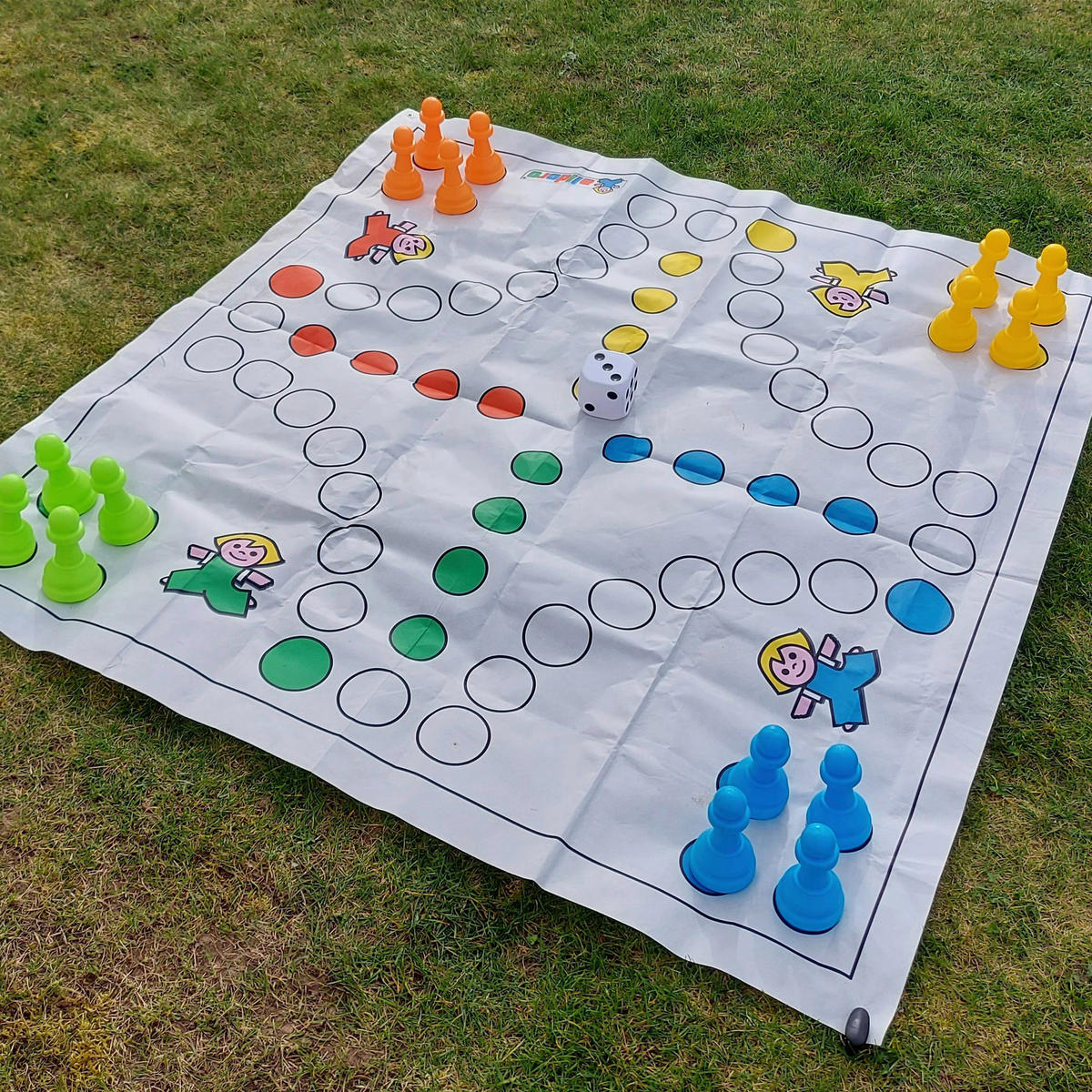 Alldoro XXL Garten Ludo bunt B/H/L: ca. 150x1x150 cm XXL_Garten_Ludo - bunt (150,00/150,00/1,00cm) - Alldoro