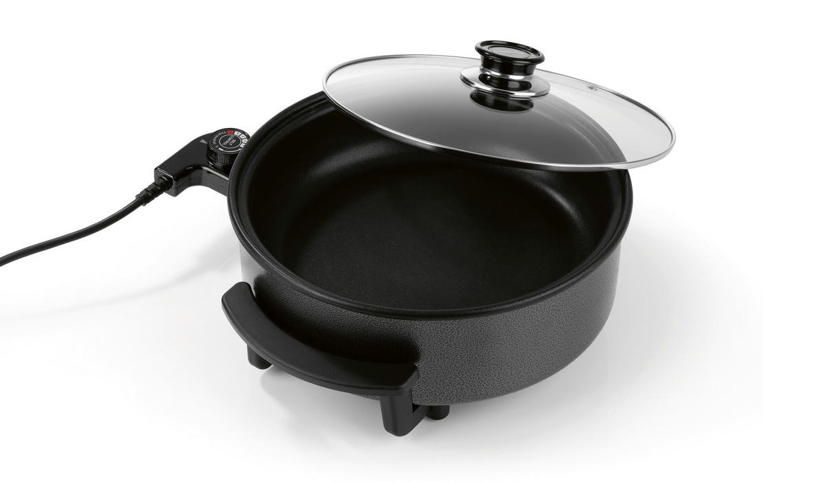 GOURMETmaxx Elektrische Party-Pfanne schwarz Edelstahl B/H/L: ca. 14,5x36x34,5 cm Elektrische_Party-Pfanne - schwarz (34,50/14,50/36,00cm) - GOURMETmaxx