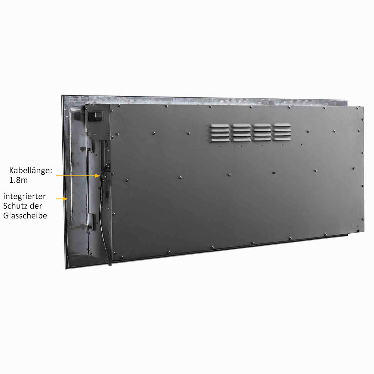 Balderia Einbaukamin Elektrischer-Kamin Fiamma 48" B/H/T: ca. 123x14,5x51,5 cm Elekt.-Kamin Fiamma 48" EF173D - (123,00/14,50/51,50cm) - Balderia