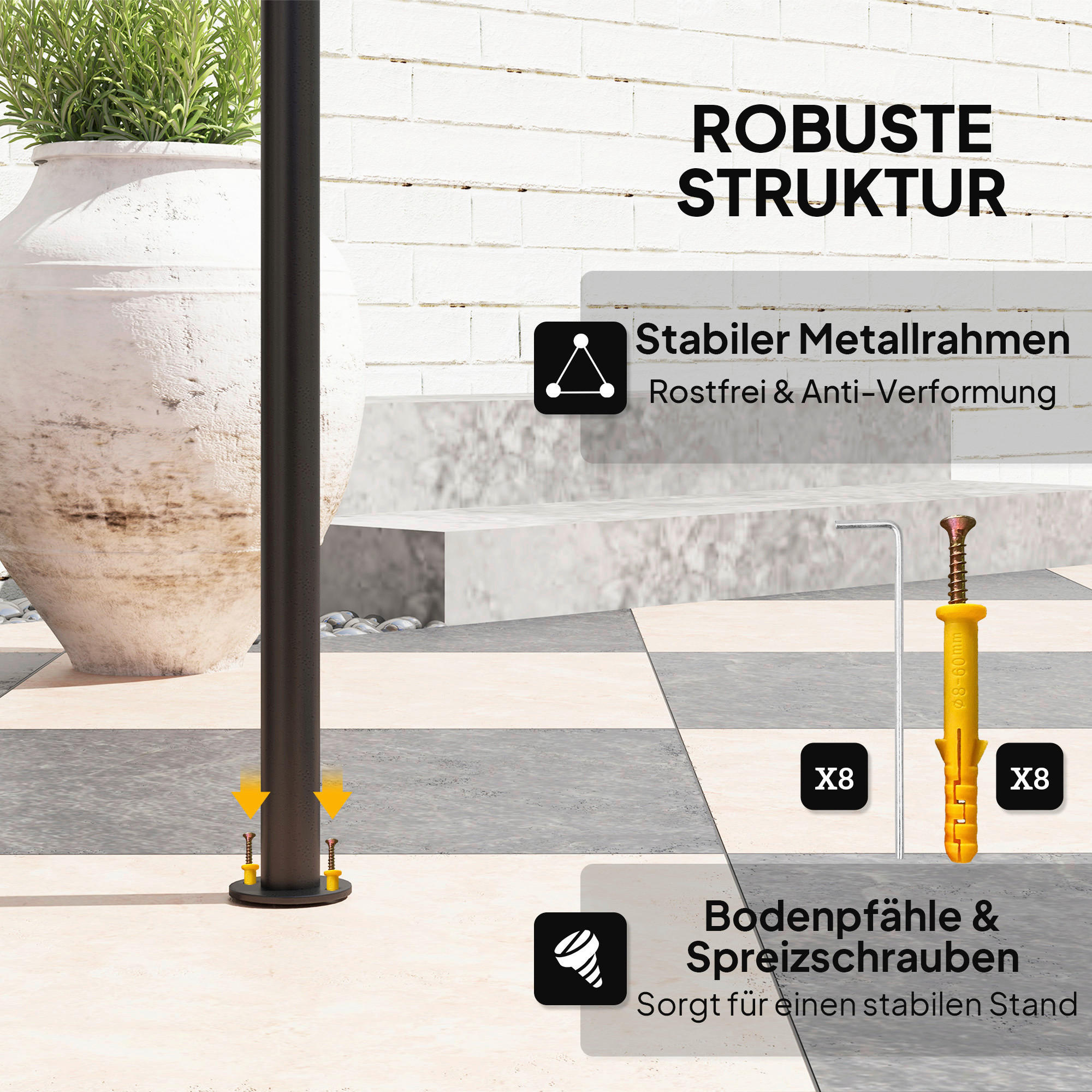 Outsunny Grillpavillon beige Metall B/H/L: ca. 150x258x240 cm Grillpavillon - beige (240,00/150,00/258,00cm) - Outsunny