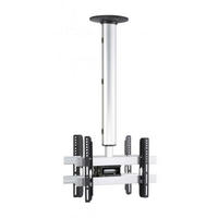 VCM Deckenhalterung Deckenhalterung schwarz silber Deckenhalterung CM3 Double - schwarz/silber - VCM