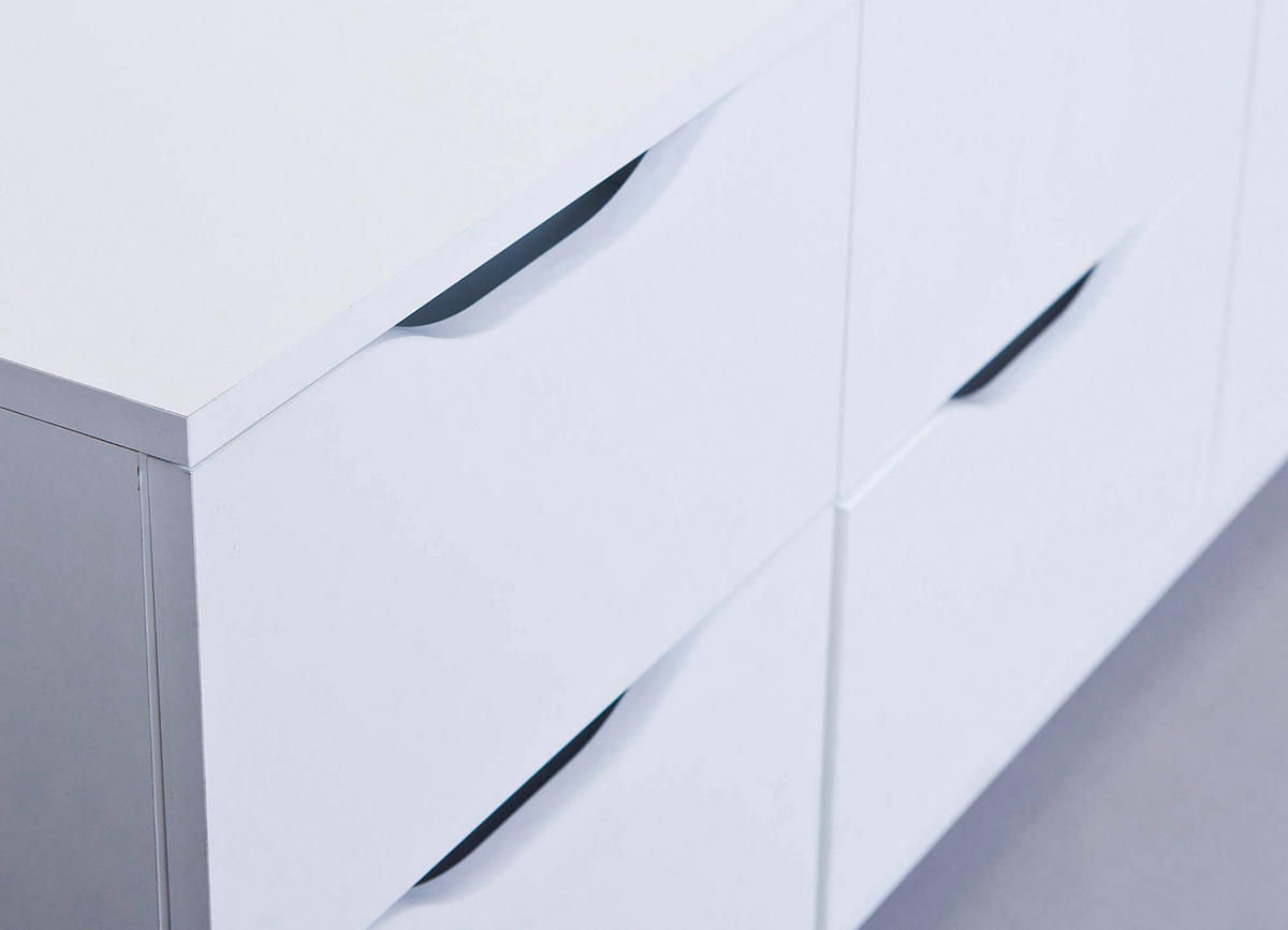 Kommode WESTPHALEN weiß B/H/T: ca. 122x50x40 cm WESTPHALEN - weiß (122,00/50,00/40,00cm) - Inter Link
