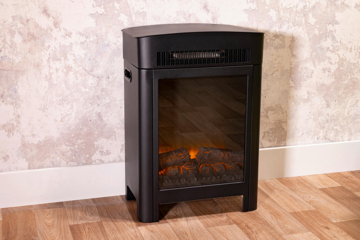 Alpina Elektrokamin schwarz Metall B/H/T: ca. 59x41x26 cm ca. 1800 W Luzern - schwarz (59,00/41,00/26,00cm) - Alpina