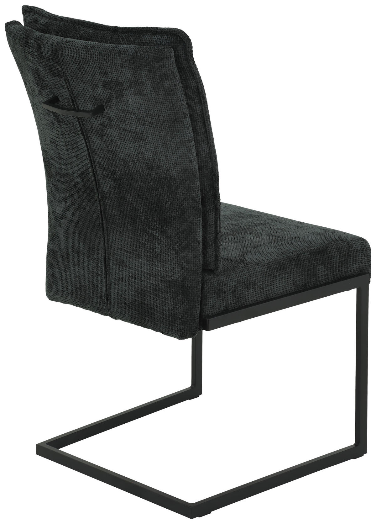Schwingstuhl Olivia, 2er-Set anthrazit Microfaser Webstoff B/H/T: ca. 52x98x66 cm Olivia, 2er-Set - anthrazit (52,00/98,00/66,00cm) - Hela