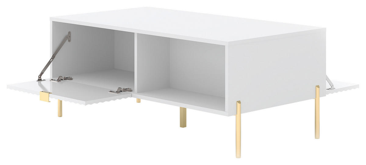 Couchtisch COUCHTISCH DIAMOND DI5 LED weiß B/H/T: ca. 104x57x42 cm COUCHTISCH DIAMOND DI5 LED - weiß (104,00/57,00/42,00cm) - WIPMEB