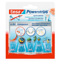 Powerstrips transparent Kunststoff B/H/L: ca. 18,5x34x13,5 cm Powerstrip_Deco-Haken_S_tesa - transparent (13,50/18,50/34,00cm) - tesa