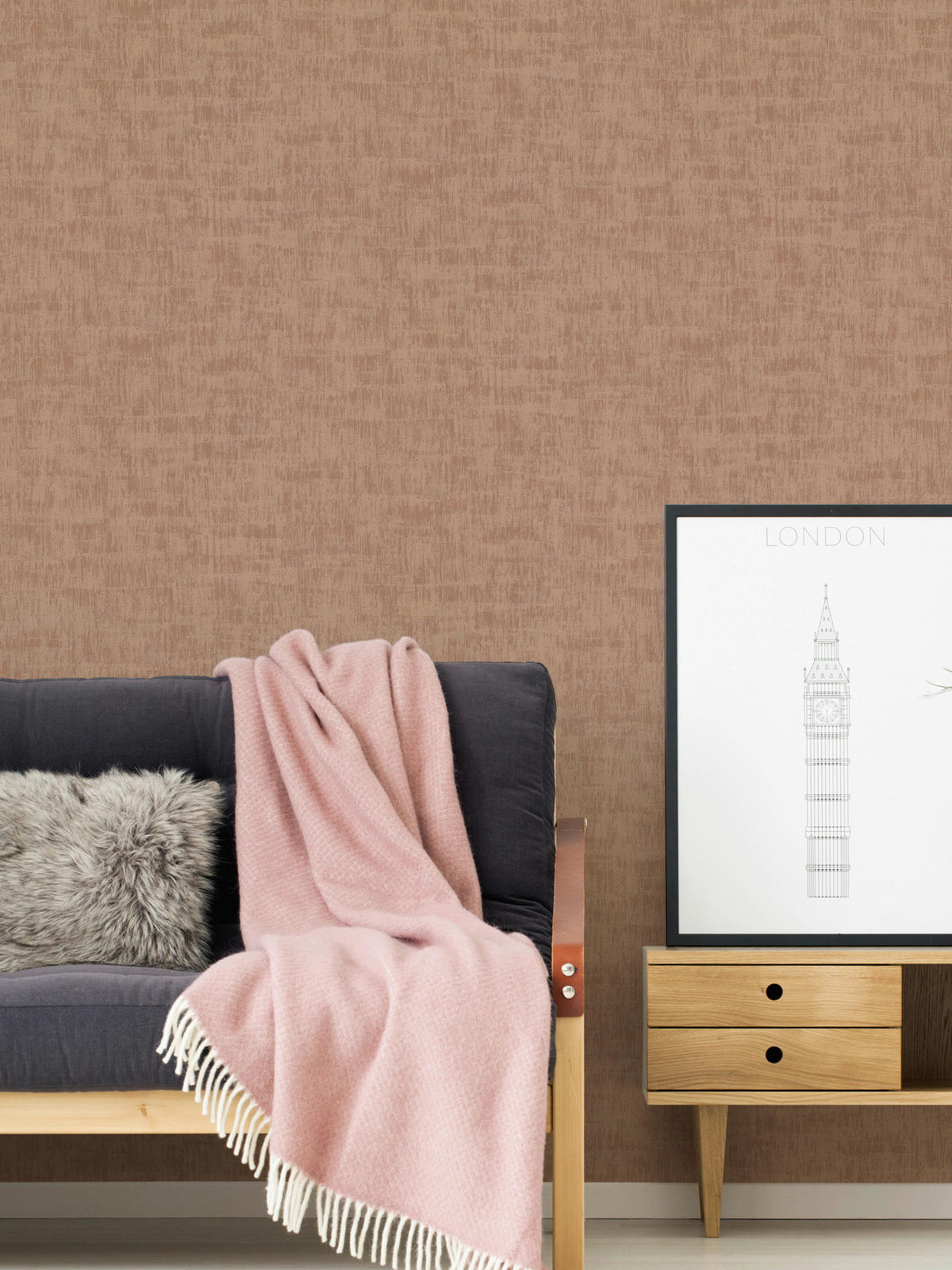 A.S.Creation Vliestapete rosa B/H/D: ca. 53x1005x8,7 cm Vliestapete - rosa (8,70/1005,00cm) - A.S.Creation