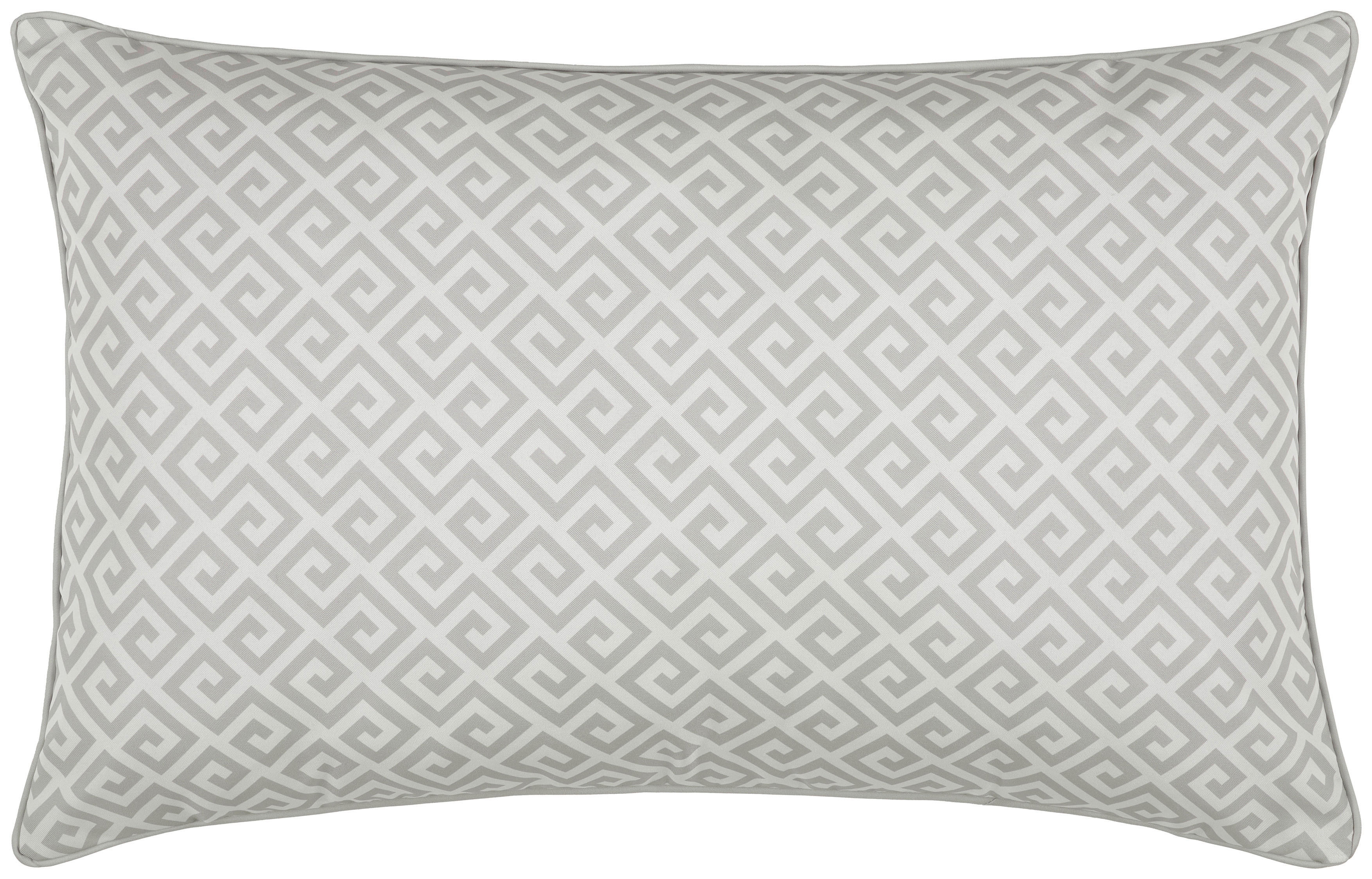 Dekokissen Dekokissen_Outdoor Kreta silber - weiß/silber (45,00/70,00cm) - POCOline