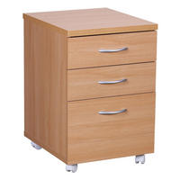 Rollcontainer braun Spanplatte B/H/T: ca. 40x60x45 cm Rollcontainer OTTAWA - braun (40,00/60,00/45,00cm) - Wohnling