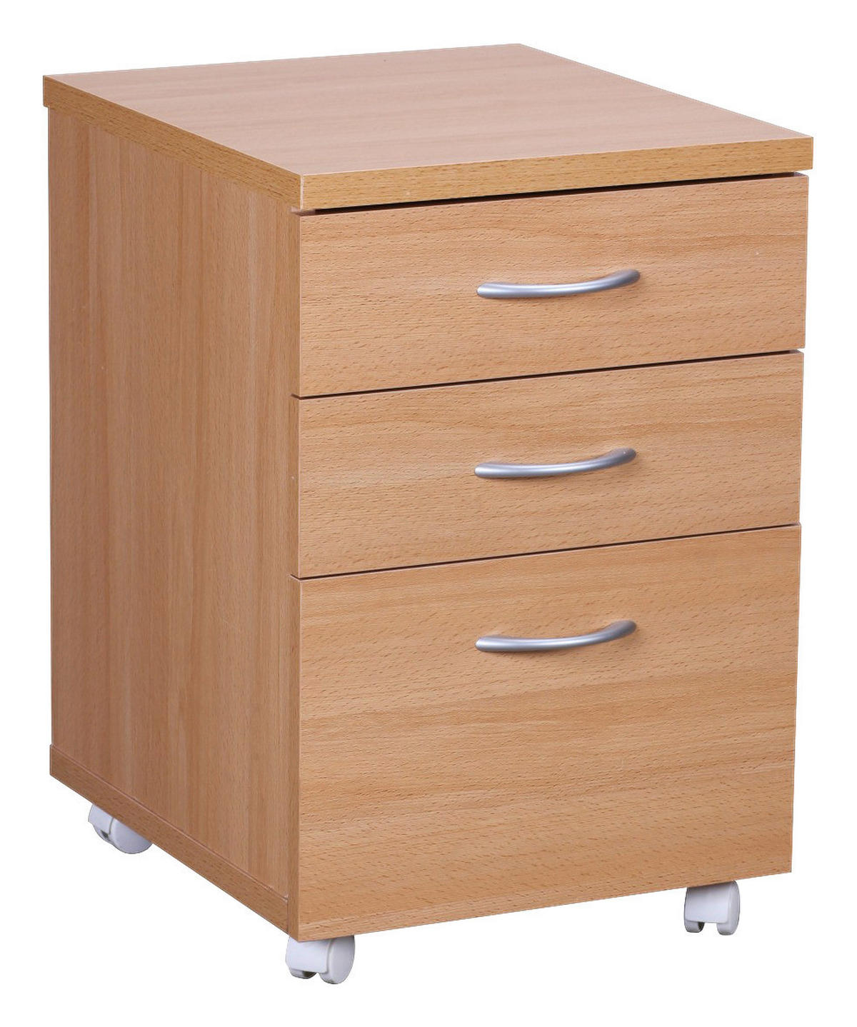 Rollcontainer braun Spanplatte B/H/T: ca. 40x60x45 cm Rollcontainer OTTAWA - braun (40,00/60,00/45,00cm) - Wohnling