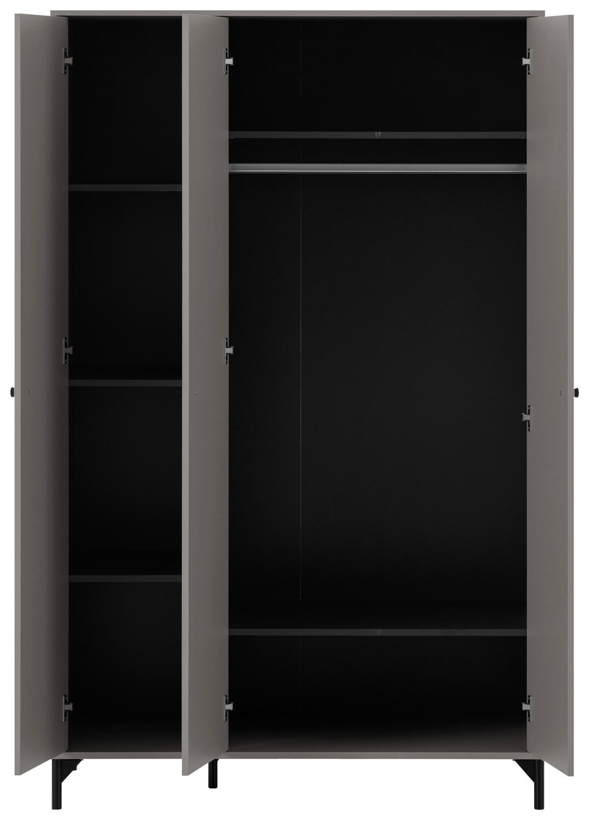 Kleiderschrank Smash anthrazit B/H/T: ca. 118x191,2x60 cm Smash - anthrazit (118,00/191,20/60,00cm) - Möbelpartner