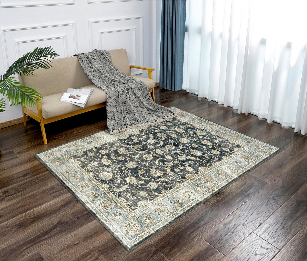 Teppich Silk grau B/L: ca. 200x290 cm Silk - grau (200,00/290,00cm)