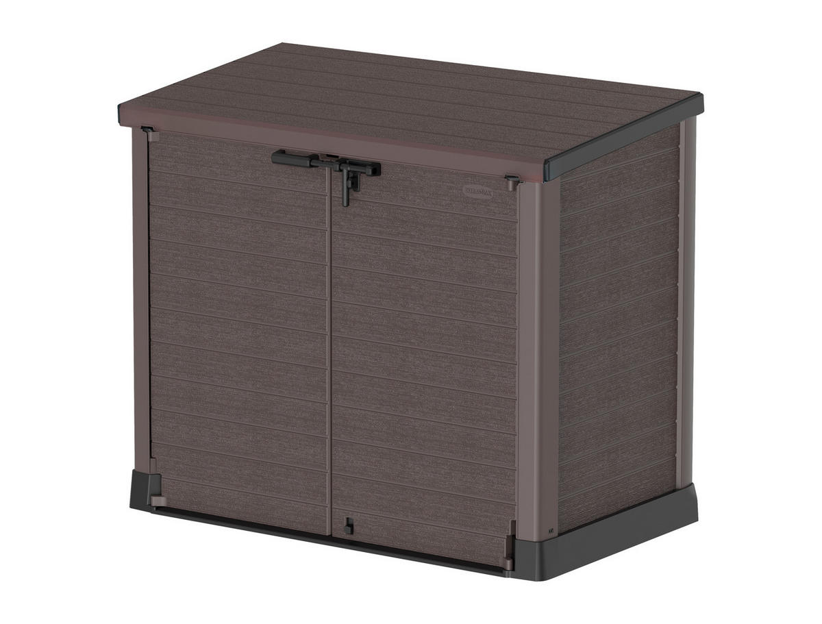 VCM Mülltonnenbox 2er StoreAway braun Kunststoff B/H/L: ca. 145x125x83 cm StoreAway - braun (83,00/145,00/125,00cm) - VCM