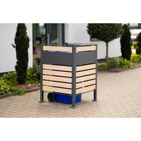 Westmann MülltonnenverkleidungBox Planum Box Planum - natur/schwarz (90,00/90,00/120,00cm) - Westmann