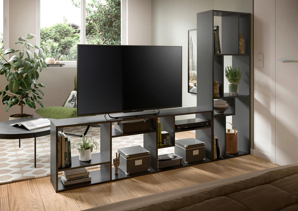 Regal Tommy grau B/H/T: ca. 159x54x28 cm Tommy - grau (159,00/54,00/28,00cm)