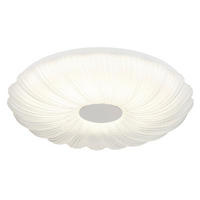 GLOBO Deckenleuchte weiß Satiniert Opal Metall Kunststoff H/D: ca. 7x38 cm 1 Brennstellen CAVENDISH - weiß/Satiniert (38,00/7,00cm) - GLOBO