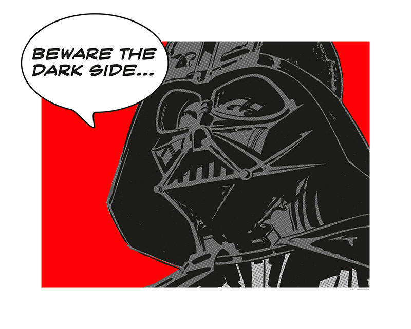 Komar Poster Star Wars Classic Comic Quote Vader Star Wars - Intro B/L: ca. günstig online kaufen