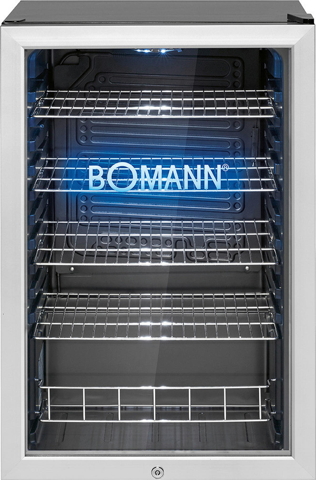 Bomann Bomann Glastür-Kühlschrank KSG 7285 schwarz