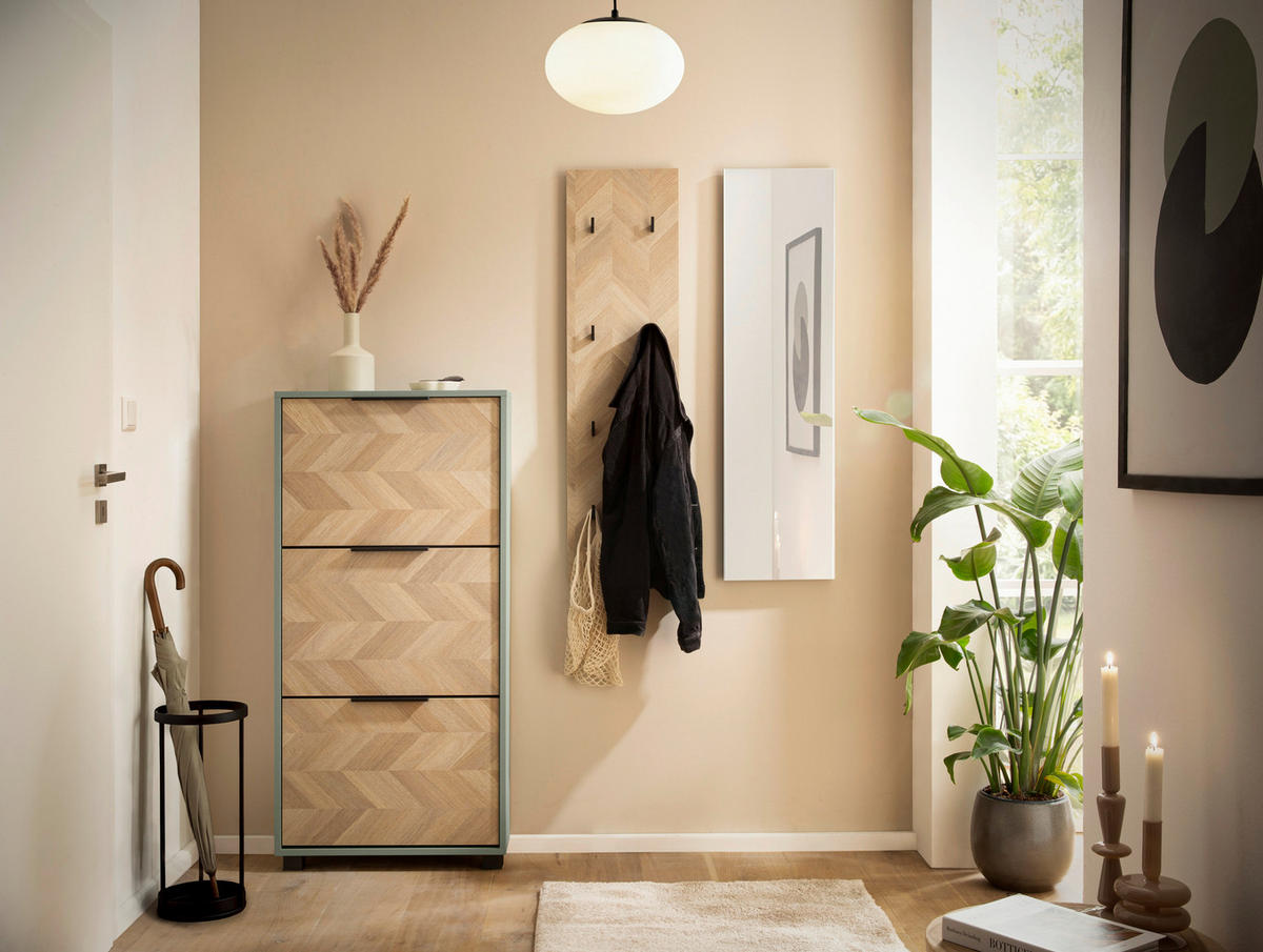 Schuhkipper Piazza, 3er Pistazie B/H/T: ca. 59,8x124,5x19,55 cm Piazza, 3er - Pistazie (59,80/124,50/19,55cm) - Schildmeyer