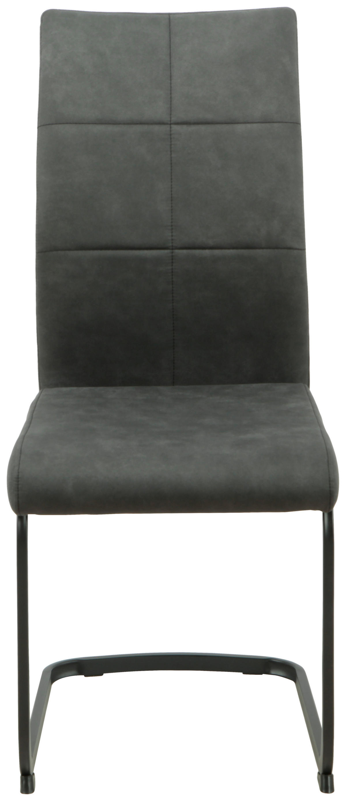 Schwingstuhl Melanie anthrazit Microfaser B/H/T: ca. 43x98x60 cm Melanie - schwarz/anthrazit (43,00/98,00/60,00cm)
