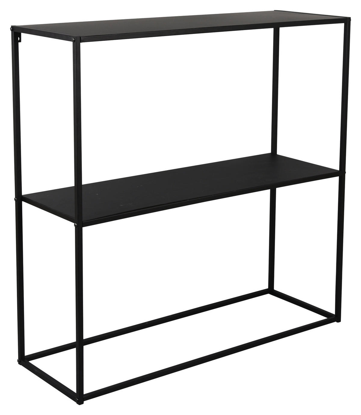 Konsolentisch Chloe schwarz Metall B/H/T: ca. 80x80x27 cm Chloe - schwarz (80,00/80,00/27,00cm)