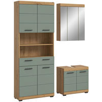 Badezimmer-Set Scout Eiche Artisan Nachbildung salbei Nachbildung B/H/T: ca. 149x34x191 cm Scout - Eiche/salbei (149,00/34,00/191,00cm) - xonox.home