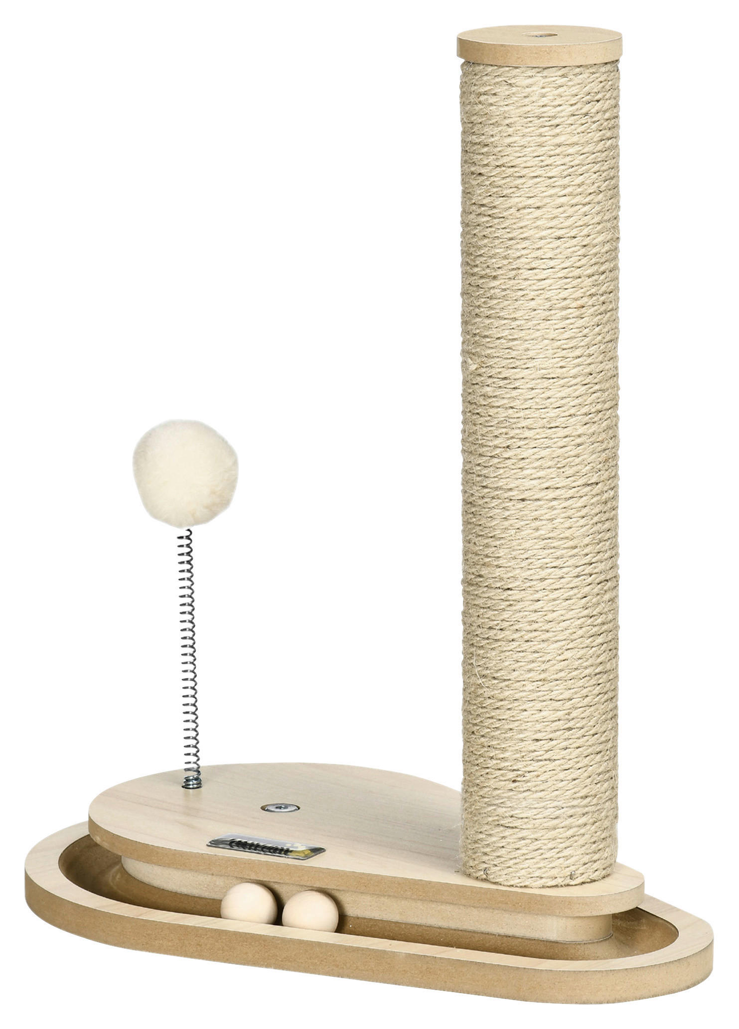 PawHut Kratzbaum Eiche Spanplatte B/H/L: ca. 23x40x35 cm Kratzbaum - Eiche (35,00/23,00/40,00cm) - PawHut