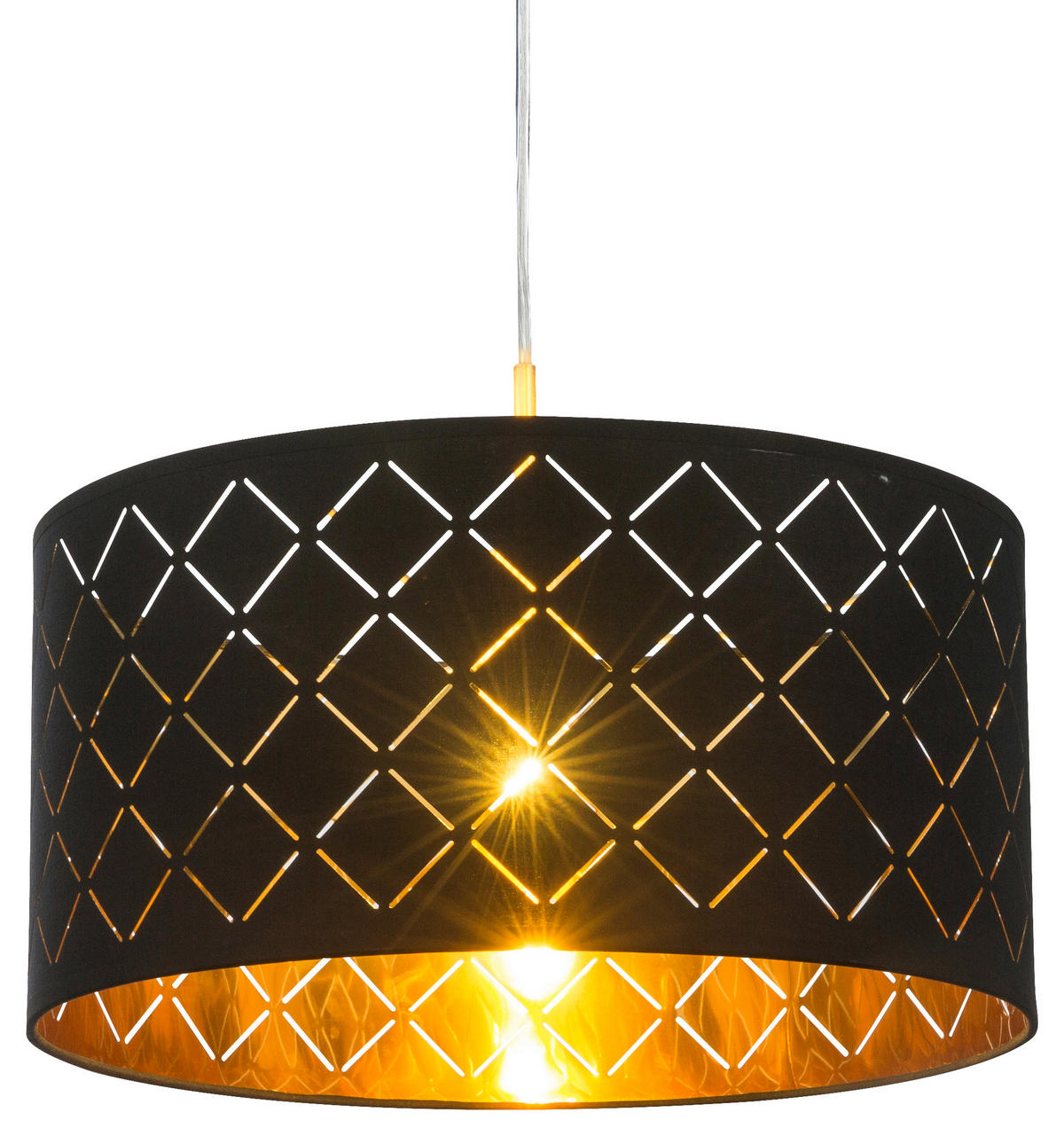 GLOBO Pendelleuchte 15229H Pendelleuchte_Clarke - nickel matt/schwarz (40,00/140,00cm) - GLOBO