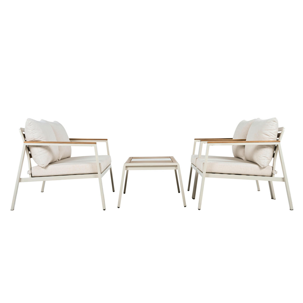 POCOline Gartensitzgruppe Avignon creme Stahl Avignon - beige/creme - POCOline