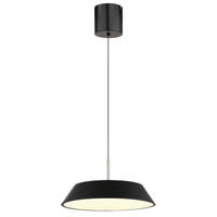 GLOBO LED-Hängeleuchte Opal mattschwarz Metall Kunststoff H/D: ca. 180x40 cm 1.0 Brennstellen SILENA - Opal/mattschwarz (40,00/180,00cm) - GLOBO