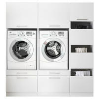 Respekta Hauswirtschaftsraum-Set Clara weiß matt B/H/T: ca. 184,8x200x67,6 cm Clara - weiß (184,80/200,00/67,60cm) - Respekta