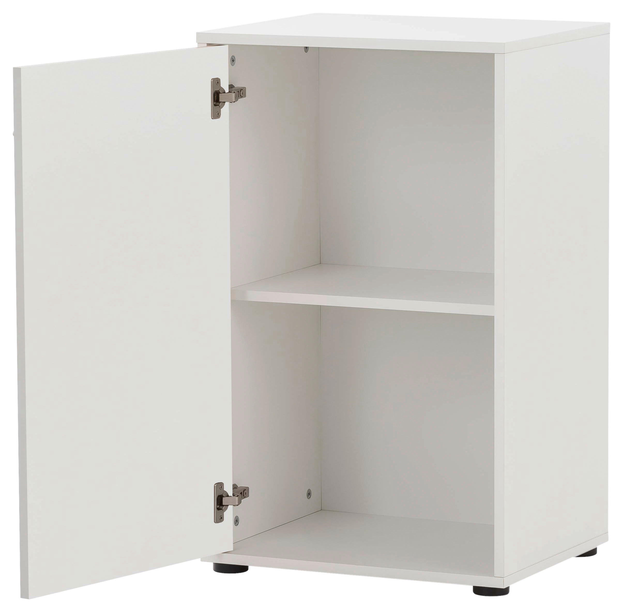 Midischrank Serie 400 perlweiß Optik B/H/T: ca. 50,9x83,6x41 cm Serie 400 - (50,90/83,60/41,00cm) - Möbelpartner