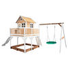 AXI Spielhaus Liam braun B/H/L: ca. 541x291x277 cm Liam - braun/weiß (277,00/541,00/291,00cm) - AXI
