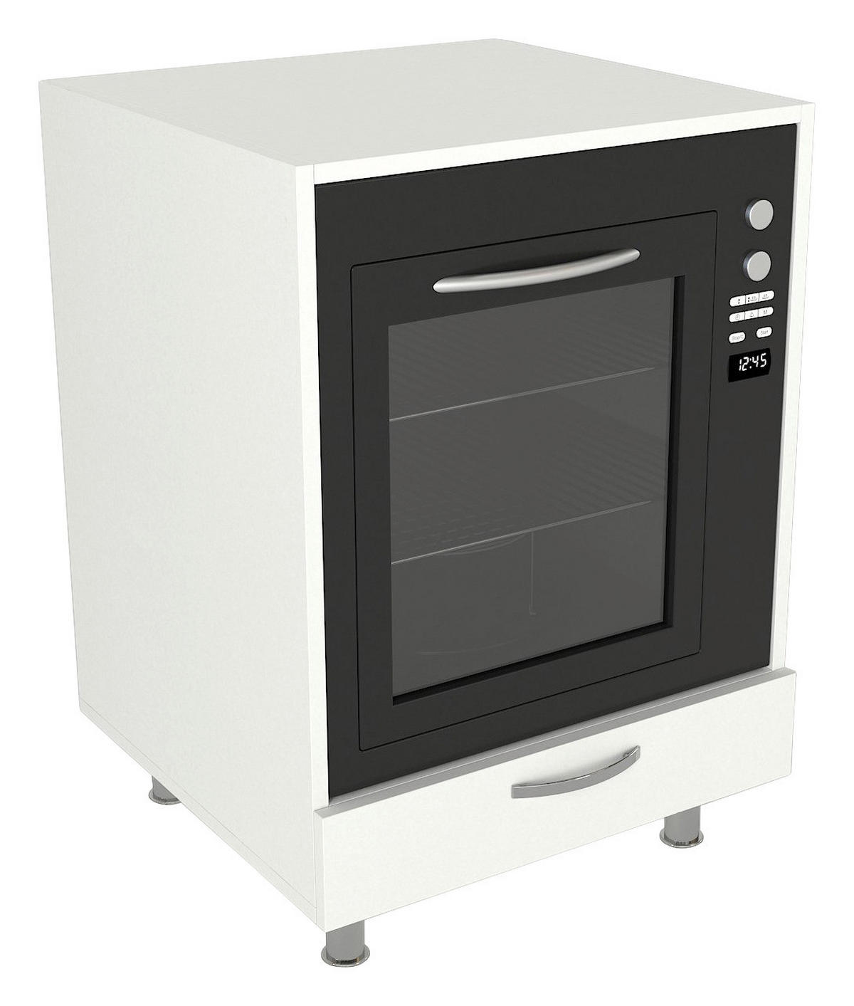 Schrankaufsatz Sema weiß Spanplatte B/H/T: ca. 60x85x57 cm Sema - weiß (60,00/85,00/57,00cm) - moebel17