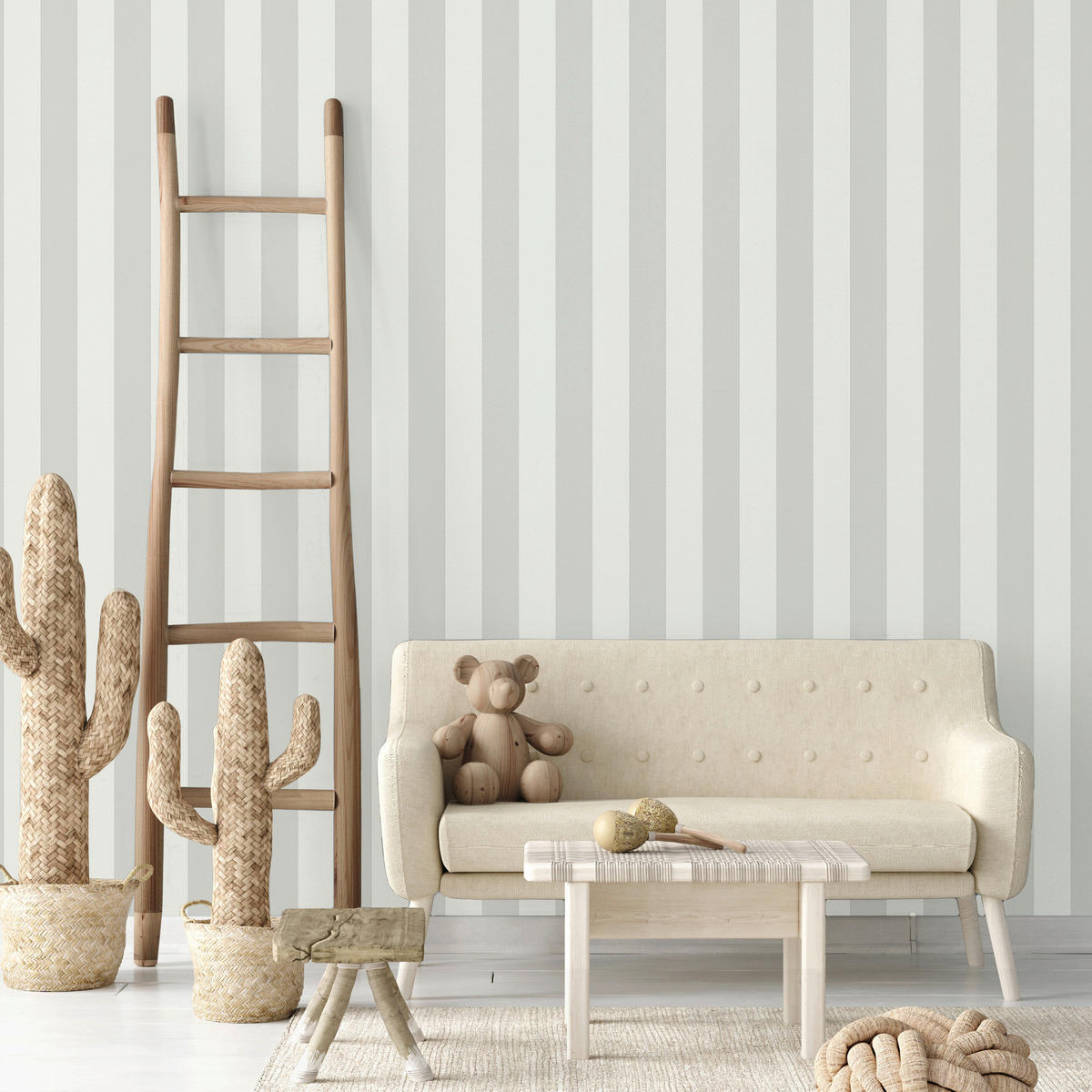 A.S.Creation Vliestapete Trendwall 2 Streifen grau B/L: ca. 53x1005 cm Trendwall 2 - grau (53,00/1005,00cm) - A.S.Creation