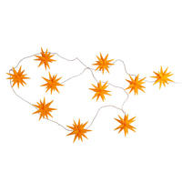 Näve Leuchten LED-Lichterkette gelb Kunststoff B/H/T: ca. 12x12x740 cm LED-Lichterkette 3D-STERNE - gelb (12,00/12,00/740,00cm) - Näve Leuchten