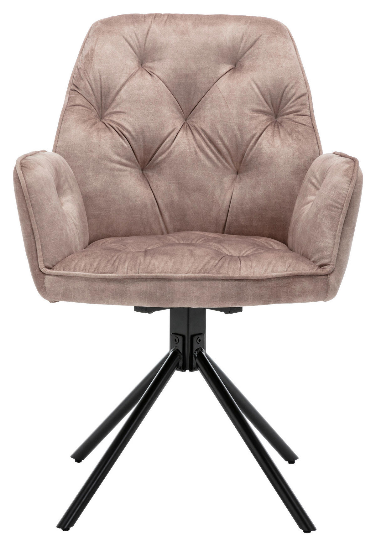 byLIVING Sessel SARINA  2er-Set beige Vintage Samt Metall B/H/T: ca. 59,5x89x62 cm SARINA  2er-Set - beige (59,50/89,00/62,00cm) - byLIVING