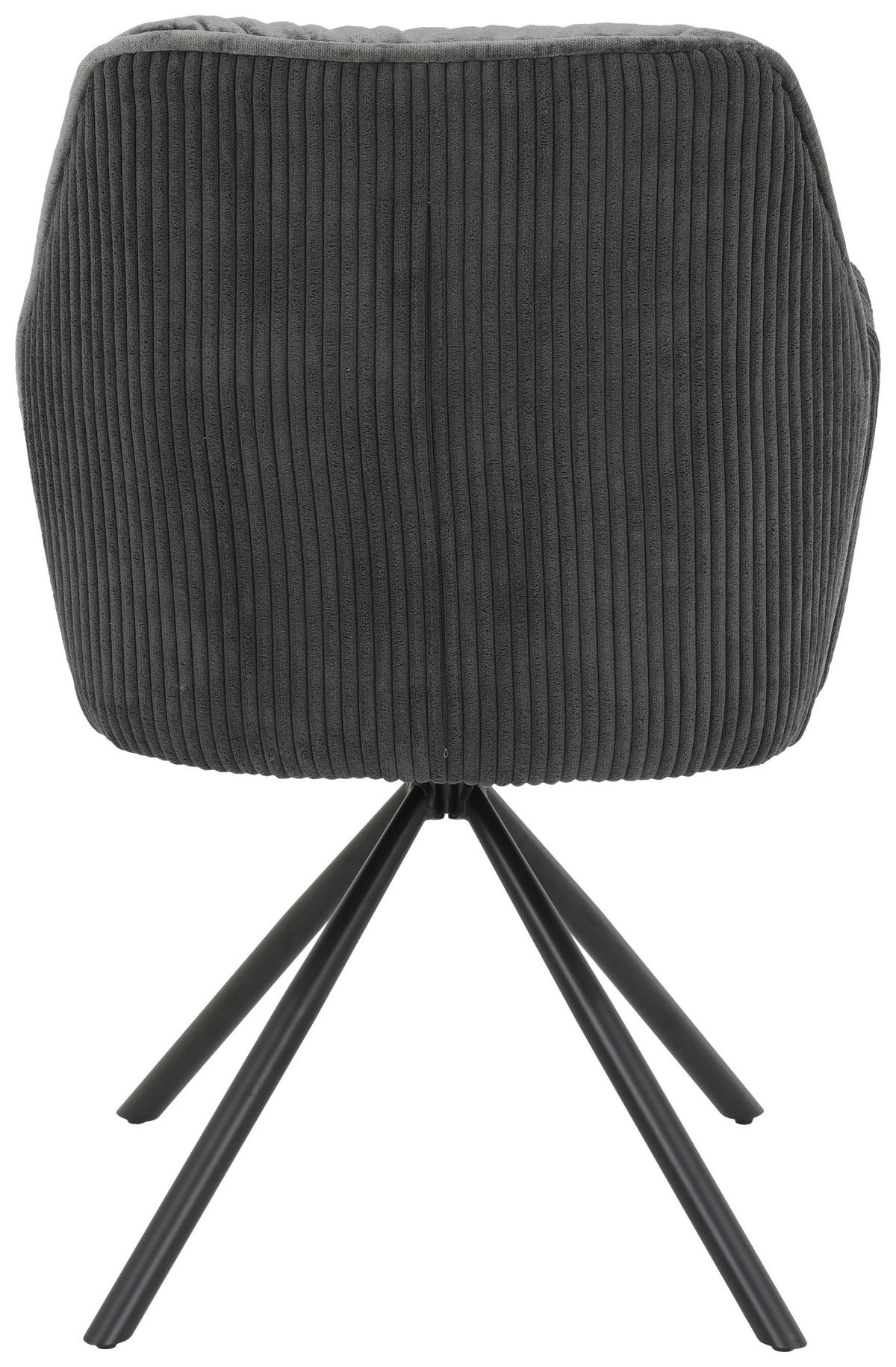 Sessel Amira anthrazit Metall Samt B/H/T: ca. 56x89x61 cm Amira - anthrazit (56,00/89,00/61,00cm) - Hela