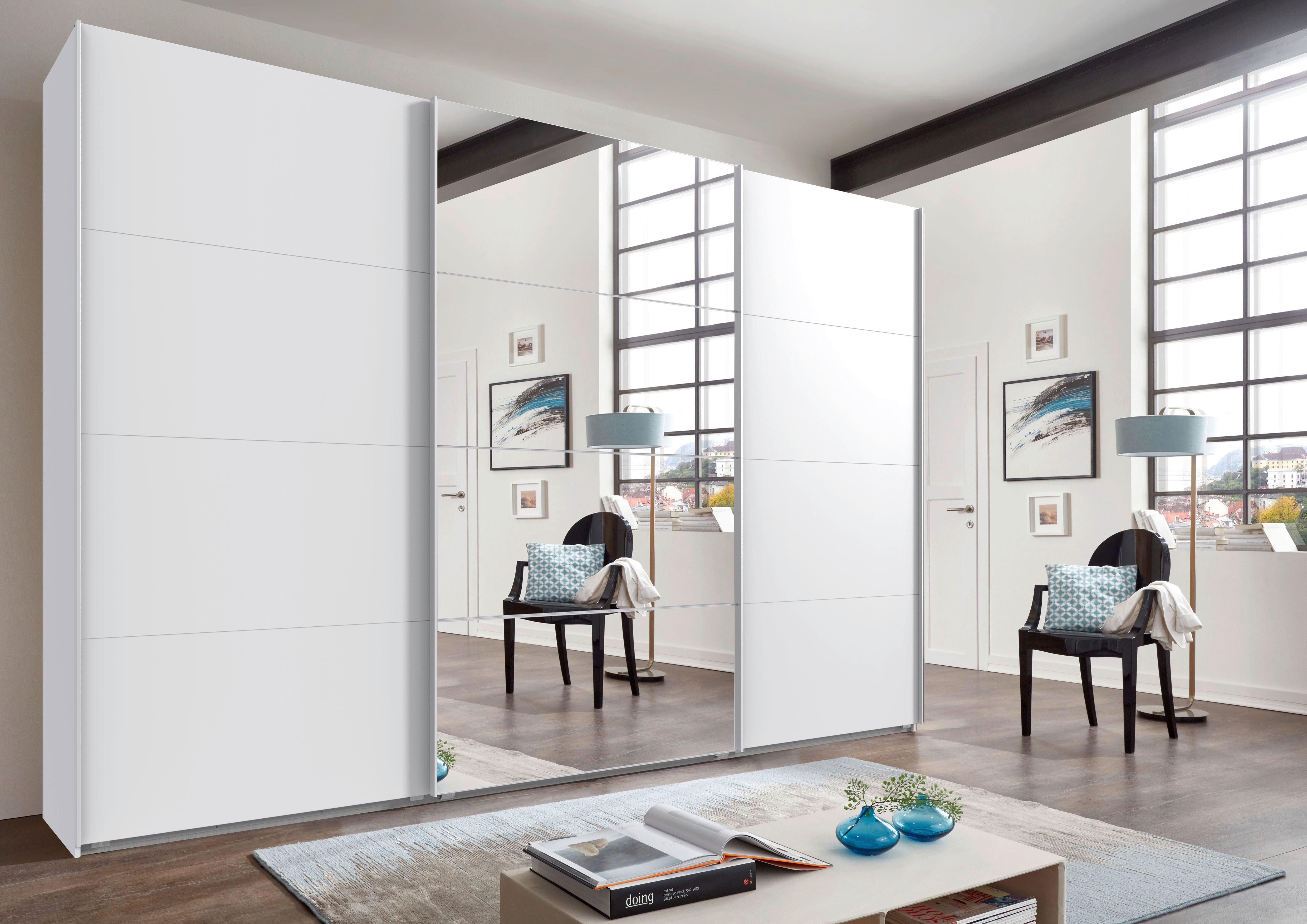 Schwebetürenschrank Norderstedt weiß B/H/T: ca. 360x236x64 cm Norderstedt - weiß (360,00/236,00/64,00cm)