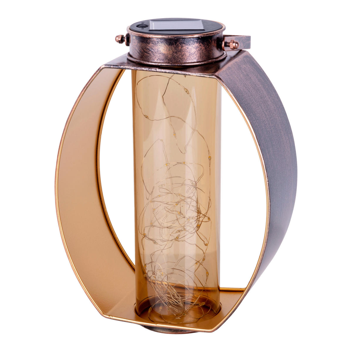 LED-Solarleuchte 5294101 gold Metall Acryl B/H/T: ca. 19,5x26x12,5 cm LED Solarleuchte FAIRYLIGHT - gold (19,50/26,00/12,50cm) - Näve Leuchten