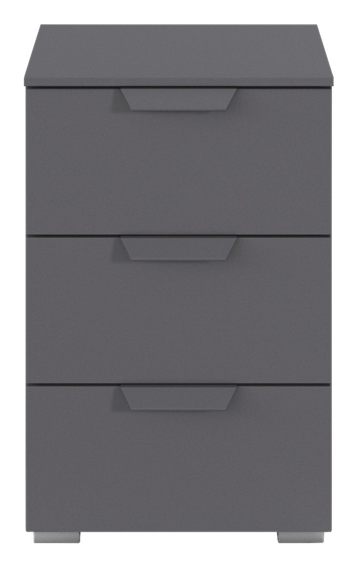 Nachtkonsole Aditio grau B/H/T: ca. 40x61x42 cm Aditio - Alu/grau (40,00/61,00/42,00cm)