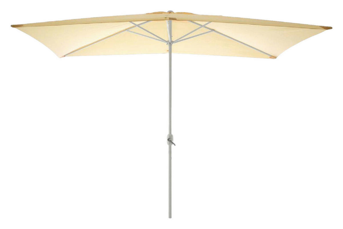 VCM Sonnenschirm champagner Polyester-Mischgewebe B/H/L: ca. 200x235x300 cm Sonnenschirm - champagner (300,00/200,00/235,00cm) - VCM