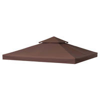 Outsunny Ersatzdach für Pavillon Ersatzdach_für_Pavillon - braun (300,00/300,00/18,00cm) - Outsunny