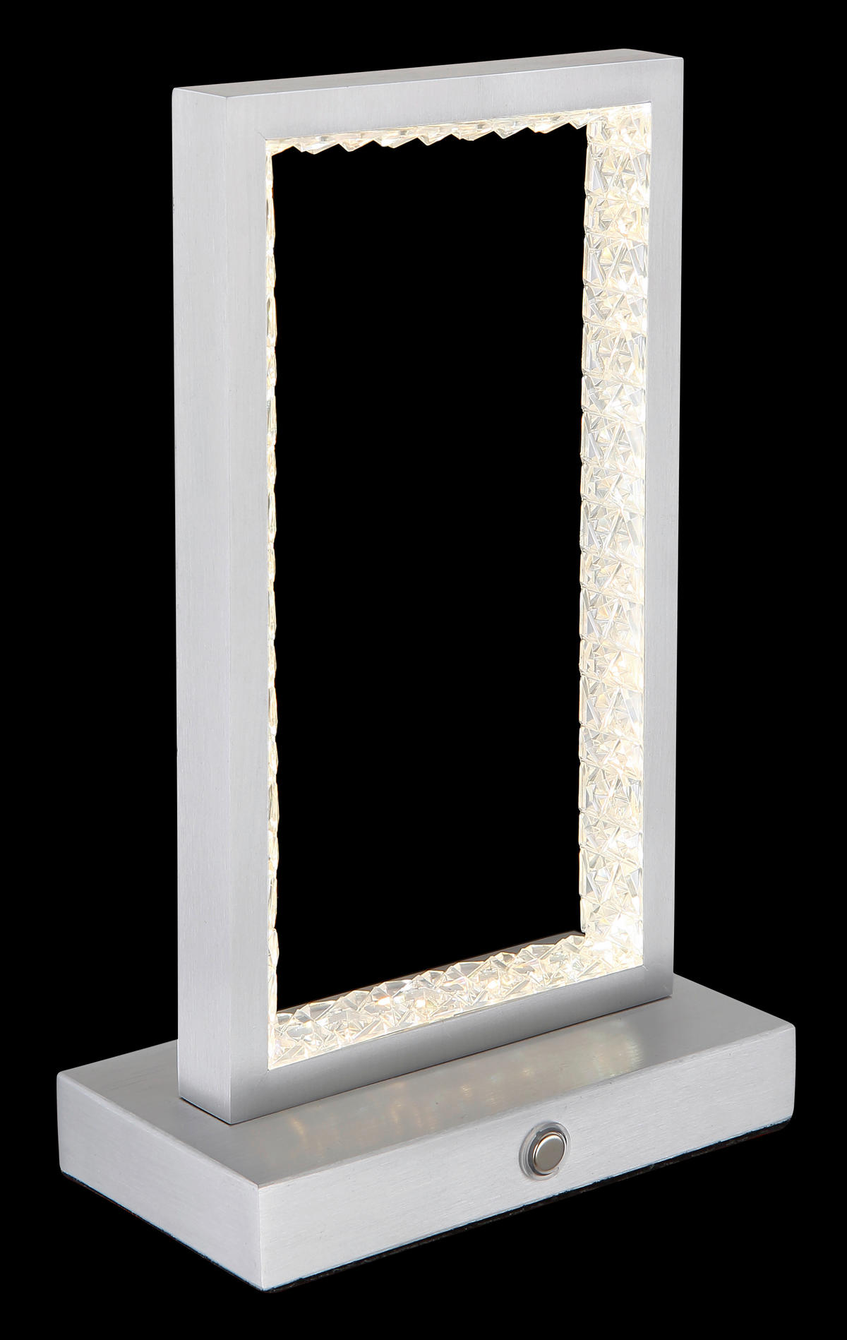 GLOBO LED-Tischleuchte silber transparent Aluminium Acryl B/H/T: ca. 7,5x23x14 cm SAMEGA - transparent/silber (7,50/23,00/14,00cm) - GLOBO