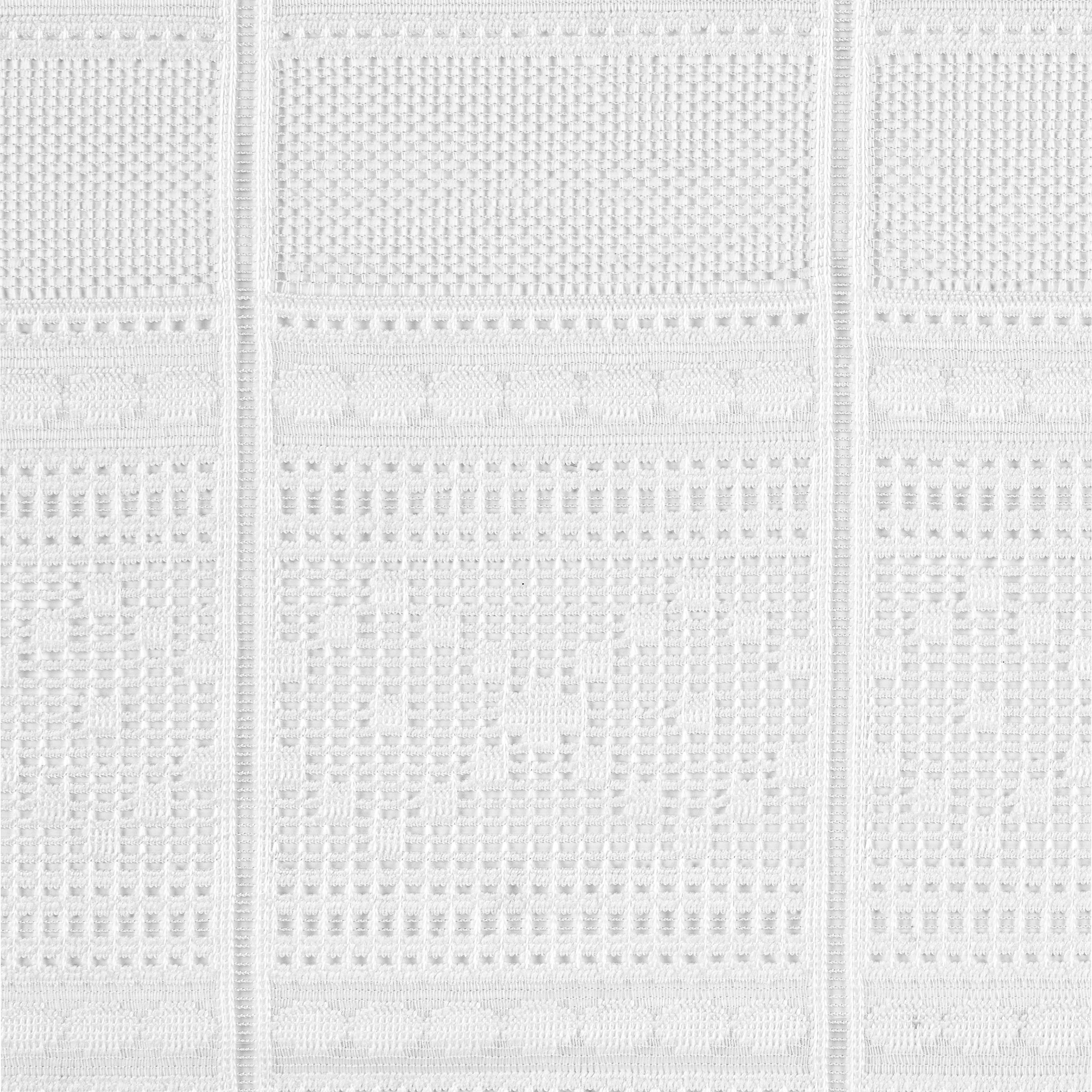 Scheibengardinen-Meterware weiß H: ca. 60 cm Scheibengardine - weiß (60,00cm)